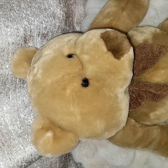 Tan and Brown vintage 1999 Stuffed Bear with Soft Plush Texture - Picture 2 of 11